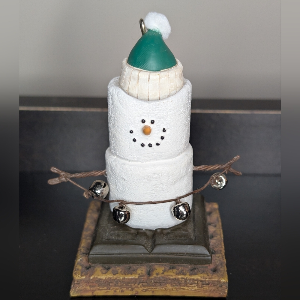The Original S'mores Ornament Chocolate Christmas Collectable with Hat and Bells